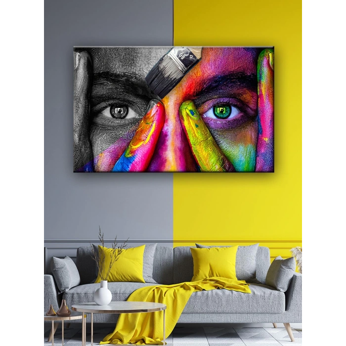 Led Işıklı Sanatsal Kanvas Tablo