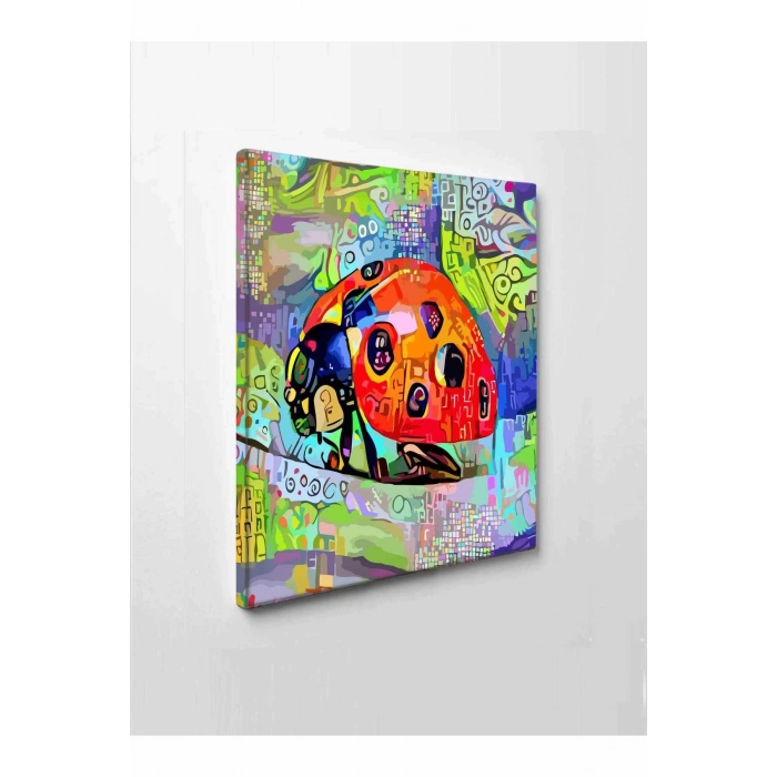 Led Işıklı Uğur Böceği Sanatsal Tablo