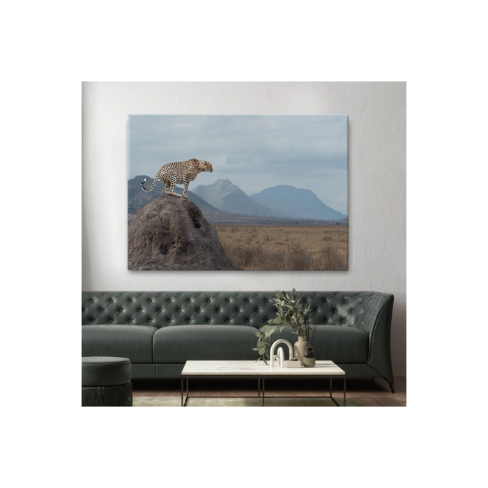 Leopar Dekoratif Kanvas Tablo -1127