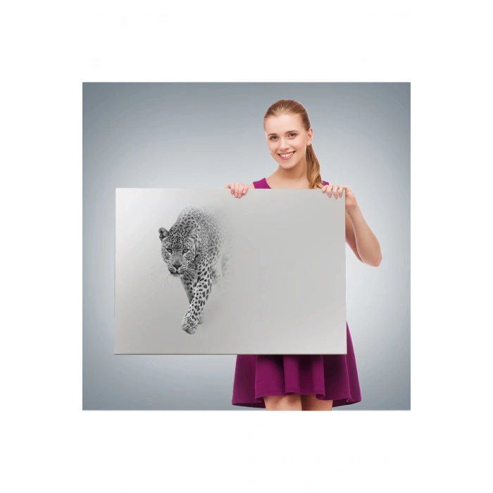 Leopar Dekoratif Kanvas Tablo 1154