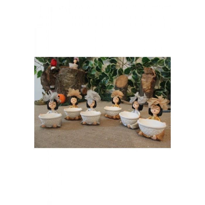 Lokumcu Kız Kahve Yanı Sunum Lokumluk 6 Lı