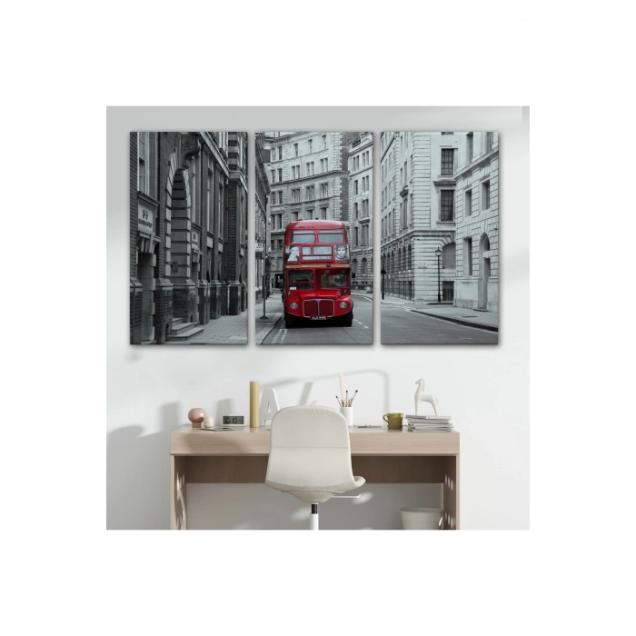Londra Kırmızı Otobüs Tablosu-6622