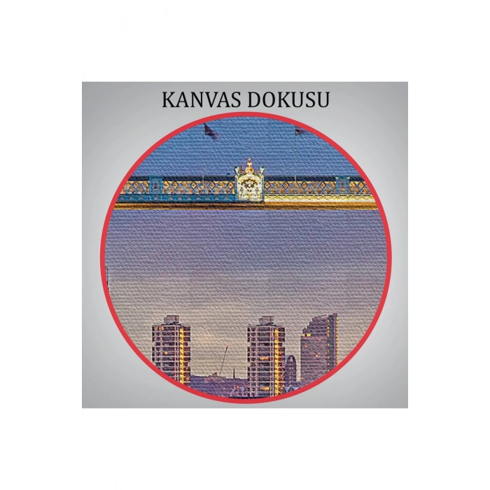 Londra Köprüsü  Gece Manzara Tablosu-6638
