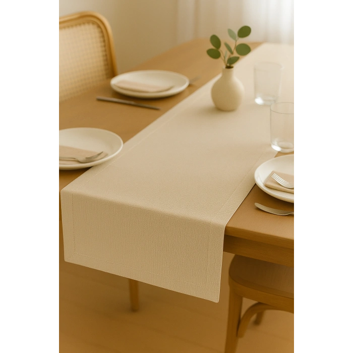 Lüks Linen Keten Runner Masa Örtüsü 35 x 150 cm