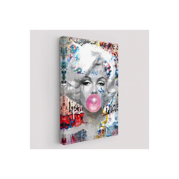 Marilyn Monroe Graffiti Pop Art Duvar Tablosu-6471