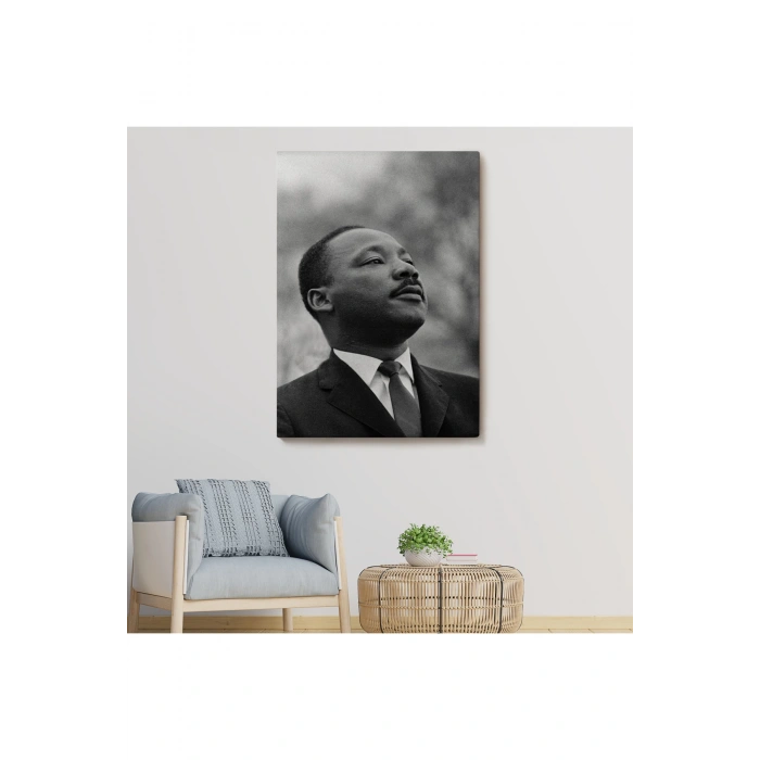 Martin Luther King Dekoratif Kanvas Duvar Tablosu-6374