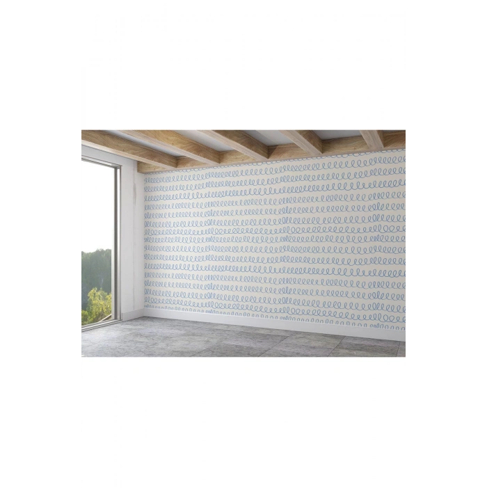 Mavi Çizgi Desenli Çocuk Odası Duvar Kağıdı-5774