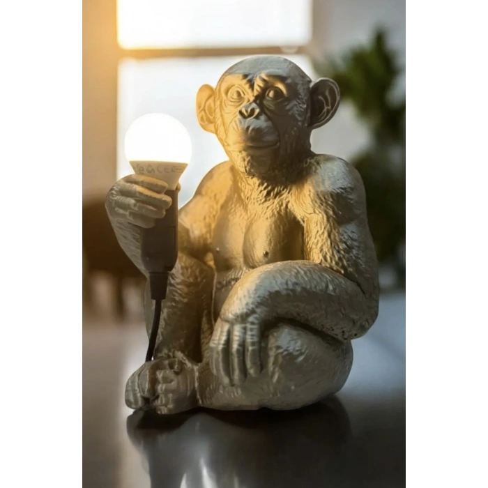 Maymun Figür Dekoratif Abajur