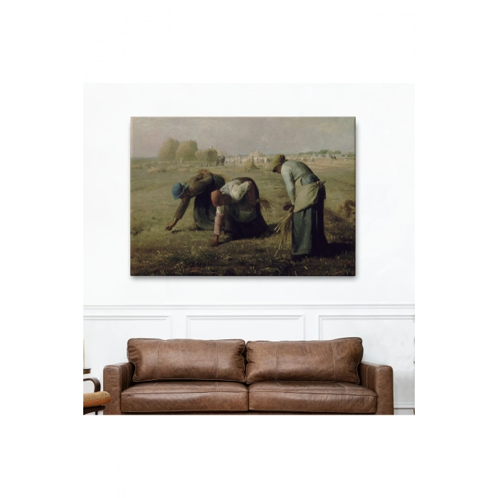 Millet Darı Toplayıcı Kadınlar Tablosu - Jean-François - French-6652