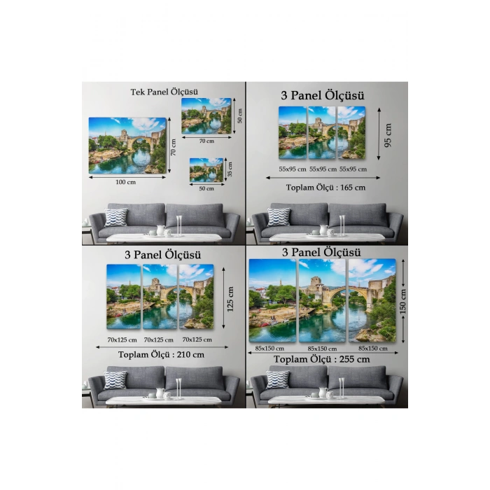 Mostar Köprüsü Kanvas Duvar Tablosu-1115