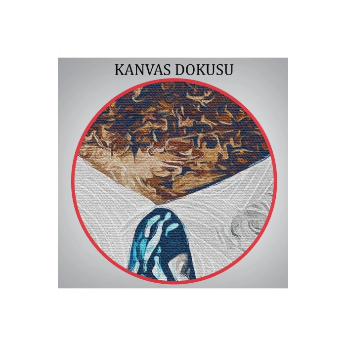 Mustafa Kemal Atatürkün Yağlıboya Görünümlü Portre Çizimi Dekoratif Kanvas Tablo-DD-81