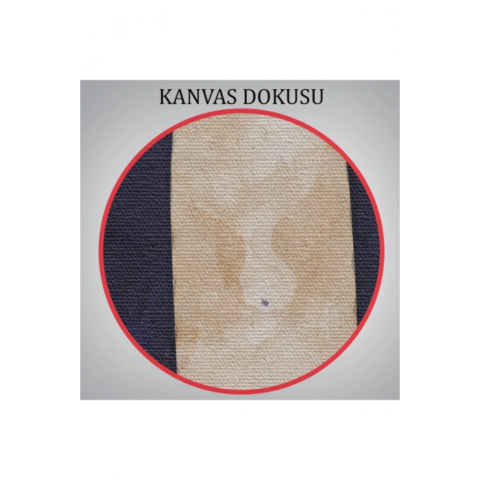 Mustafa Kemal Atatürk ve Türk Bayrağı Suluboya Görünümlü Dekoratif Kanvas Tablo-CY-76