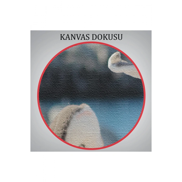 Mutlu Penguenler Dekoratif Kanvas Tablo 1172