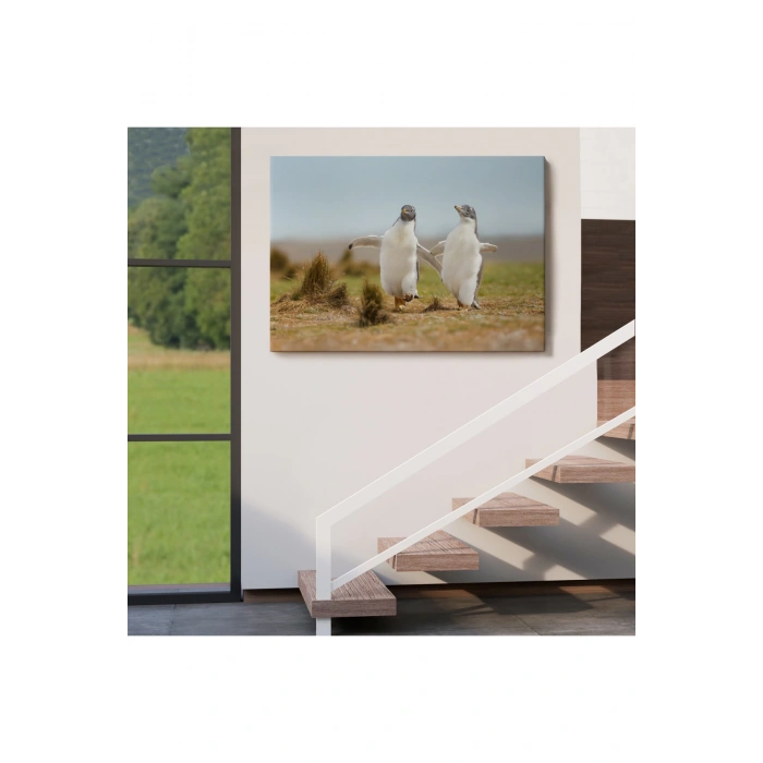 Mutlu Yavru Penguenler Dekoratif Kanvas Tablo 1152