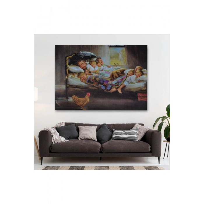 Mutluluğun Resmi Dianne Dengelin Eseri Kanvas Tablosu-6661