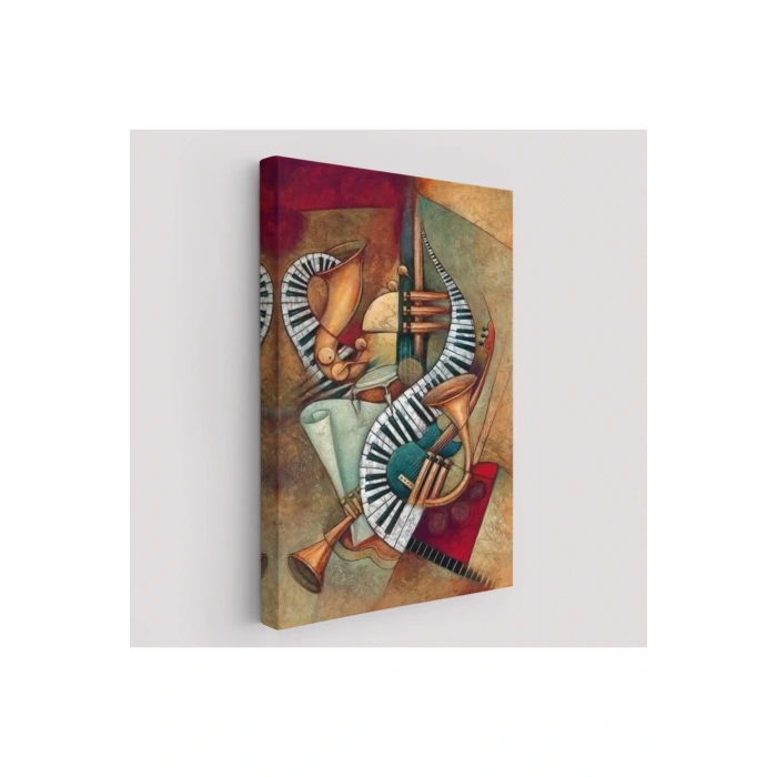 Müzik Aletleri Sürreal Tablosu-6487