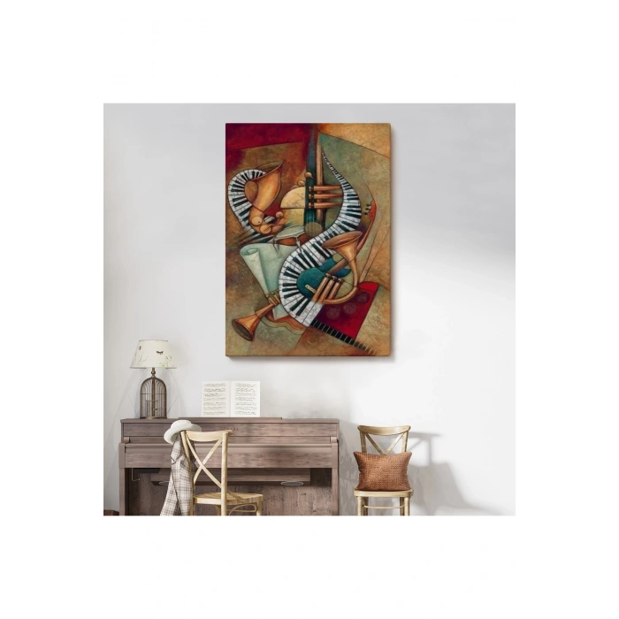 Müzik Aletleri Sürreal Tablosu-6487