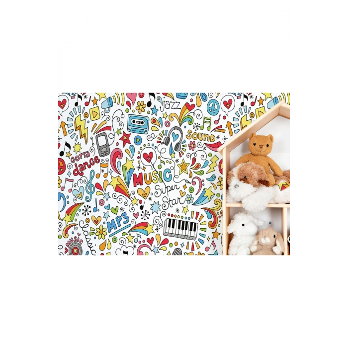 Müzik Sütüdyosu Poster Duvar Kağıdı-5701