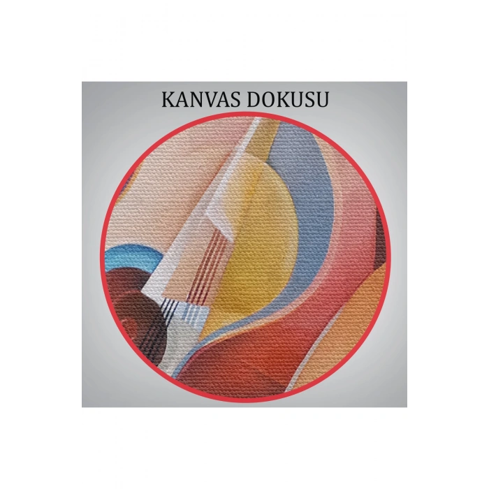 Müzik Temalı Soyut Yağlıboya Görünüm Dekoratif Kanvas Tablo-3705