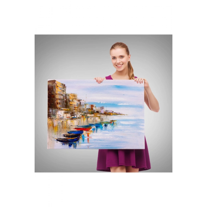 Mykonos Limanı Duvar Tablosu-1209