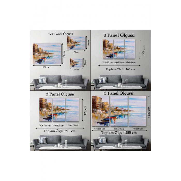 Mykonos Limanı Duvar Tablosu-1209