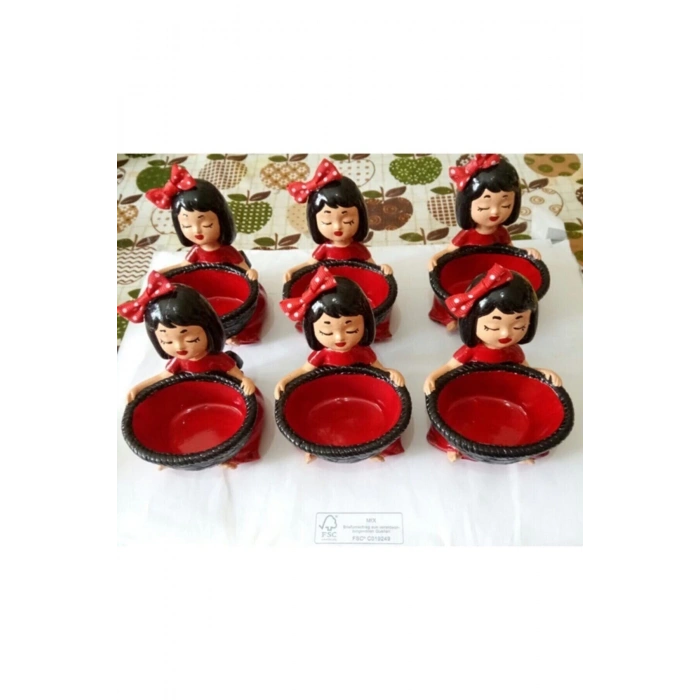 Mylife Lokumluk,sunumluk,kahve Yani Lokumcu Kizlar 6 Adet