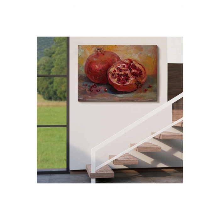 Nar Yağlı Boya Görünümlü Klasik Sanat Tablosu-1230