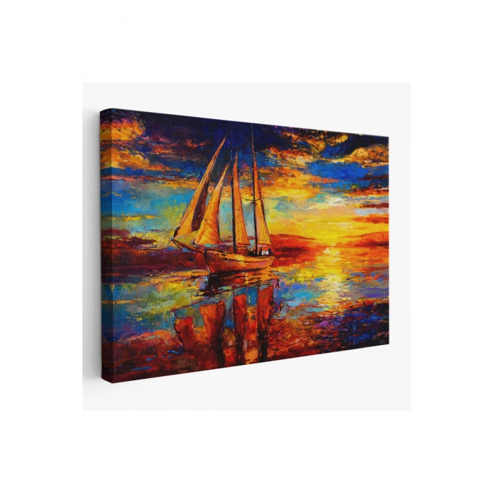 Okyanustaki Büyük Yelkenli Duvar Tablosu-1227