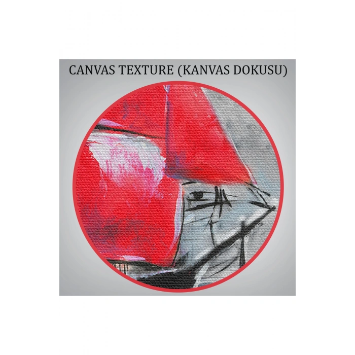 Okyanustaki Kırmızı Yelkenli Duvar Tablosu-1205