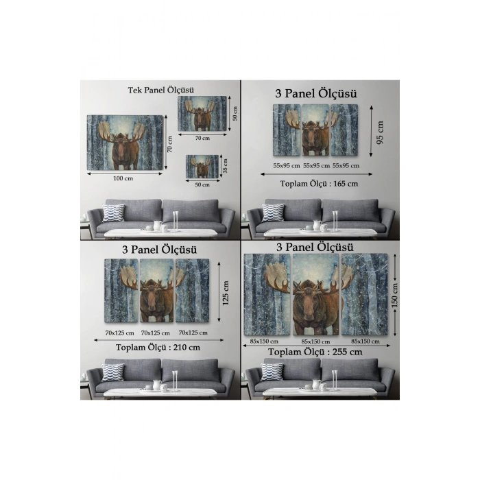 Ormandaki Geyik Tablosu-6644