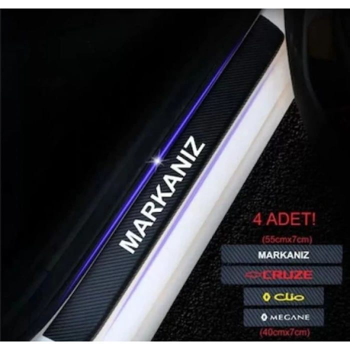 oto Karbon Kapı Eşiği 4 lü set