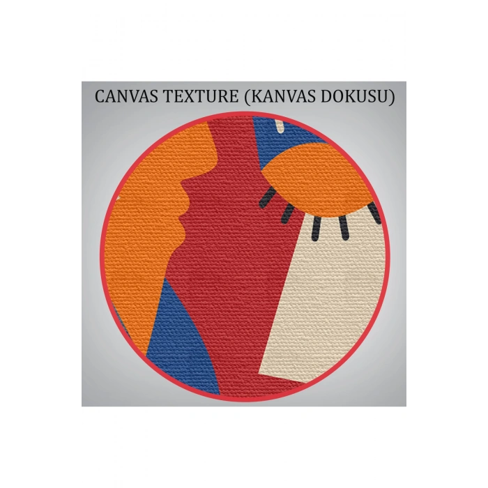Picasso Tarzı Soyut İnsan Yüzleri Kanvas Duvar Tablosu-1195