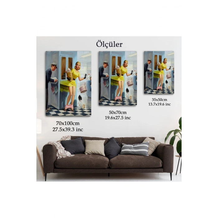 Pin Up Girl Duvar Tablo-6458