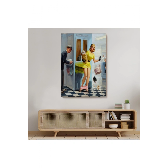 Pin Up Girl Duvar Tablo-6458