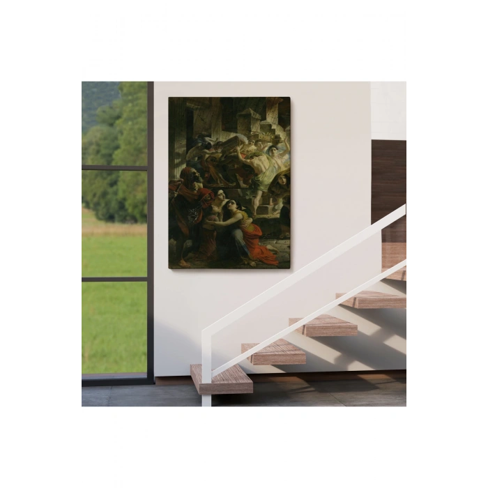 Pompeiinin Son Günü Karl Pavlovich Bryullov Kanvas Tablo-6362