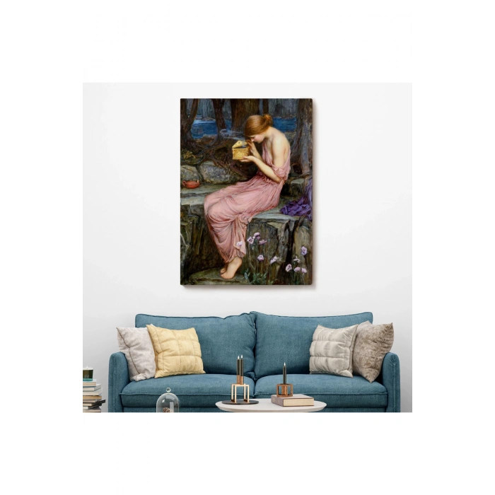 Psyche Altın Kutuyu Açıyor Yunan Mitolojisi Duvar Tablosu-6261