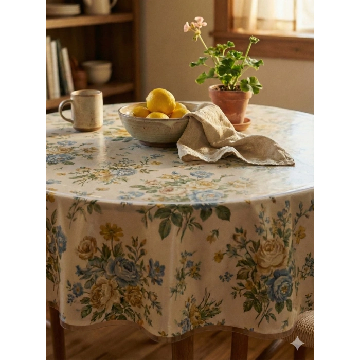 Pvc Şeffaf Kalın 1,4 mm Masa Örtüsü Kaymaz Taban, Tüm Ebatlar 1400 Micron