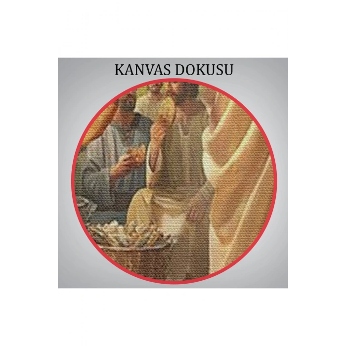 Rab İsa Binlerce Kişiyi Birkaç Ekmek İle Doyuruyor Tablo Jesus Christ -6391