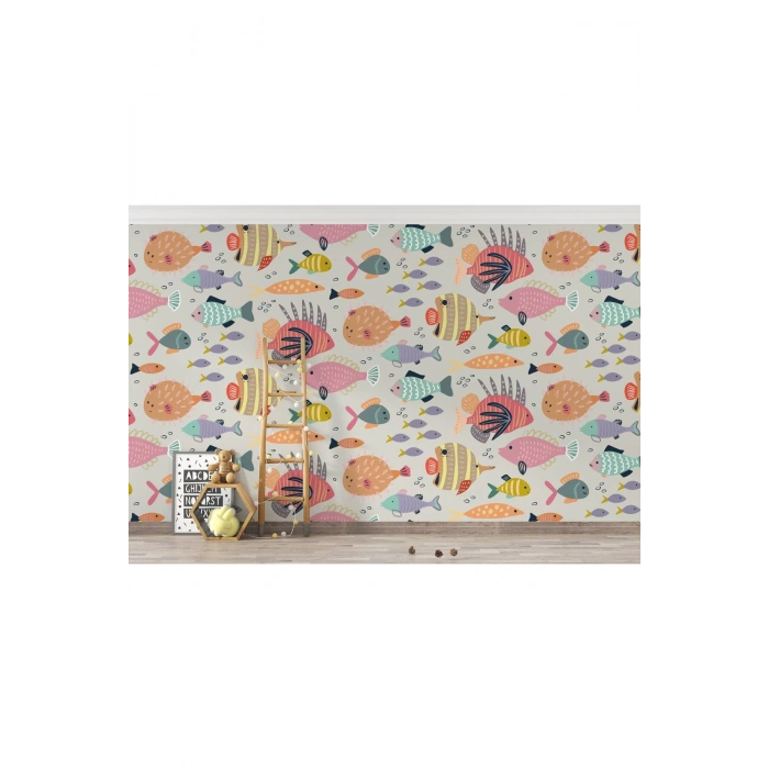 Renkli Balıklar Duvar Kağıdı-5731