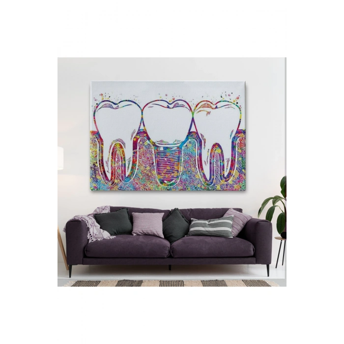 Renkli Dişler İmplant Diş Hekimi Tablo-6565