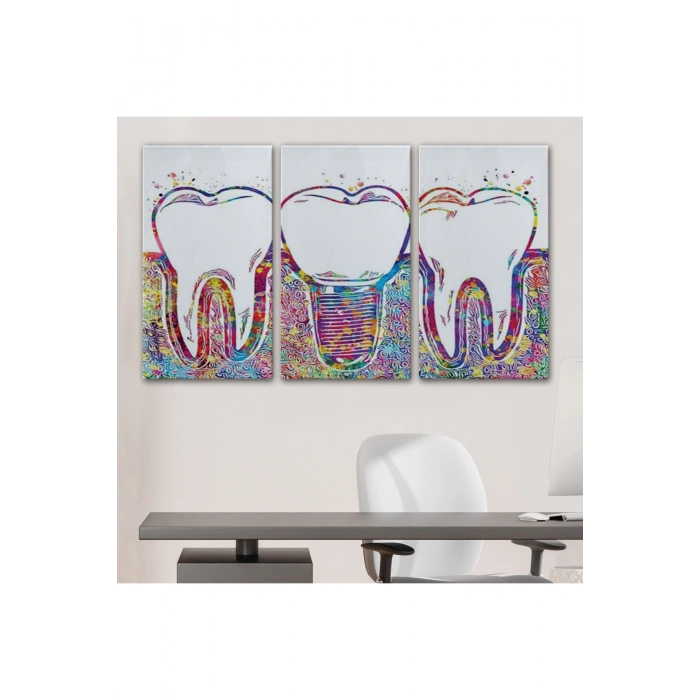 Renkli Dişler İmplant Diş Hekimi Tablo-6565