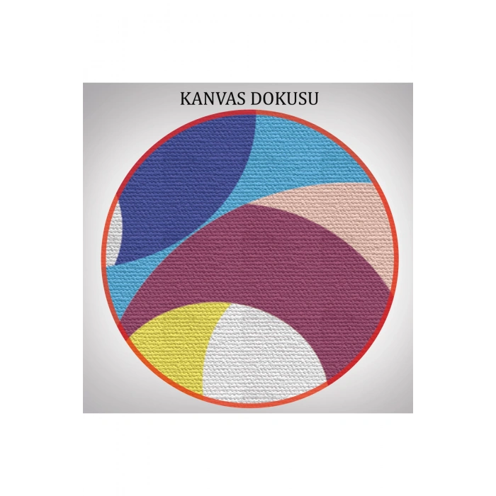 Renkli Geometrik Desenli Pop Art 3 lü Kanvas Duvar Tablo Seti-AO-14
