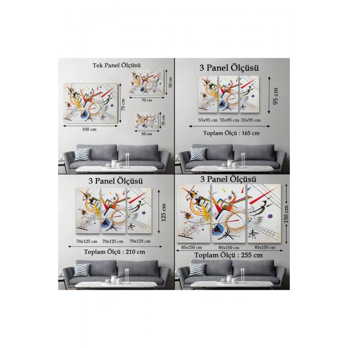 Renkli Gerçeküstü Dekoratif Duvar Tablosu-6615