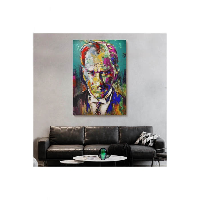 Renkli Mustafa Kemal Atatürk Tablosu-6327