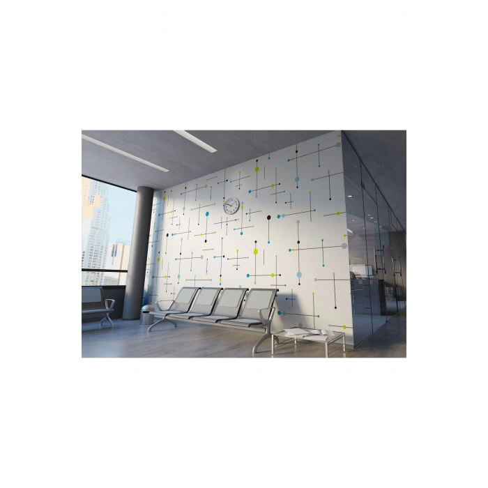 Renkli Şekiller Modern Duvar Kağıdı-5537