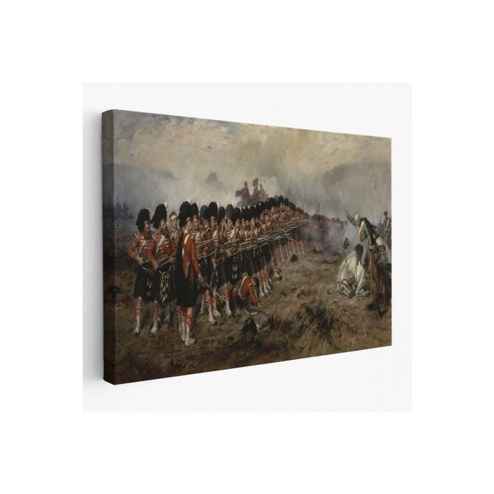 Robert Gibbin İnce Kırmızı Çizg Tablosu -The Thin Red Line-6602