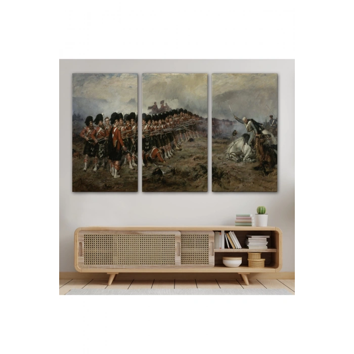 Robert Gibbin İnce Kırmızı Çizg Tablosu -The Thin Red Line-6602