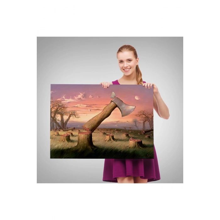 Robert Gibbin İnce Kırmızı Çizg Tablosu -The Thin Red Line-6602