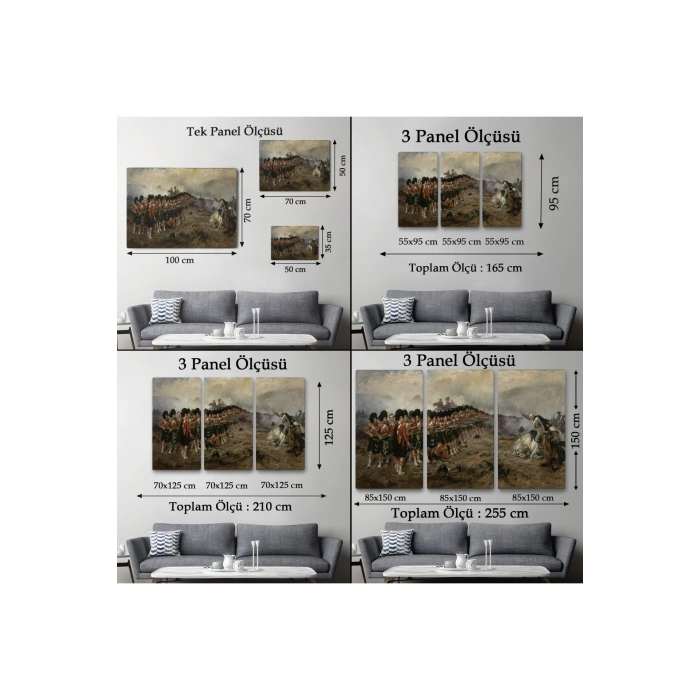 Robert Gibbin İnce Kırmızı Çizg Tablosu -The Thin Red Line-6602