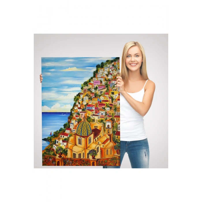 Roberto Gagliardinin Positano İsimli Tablosu-6328